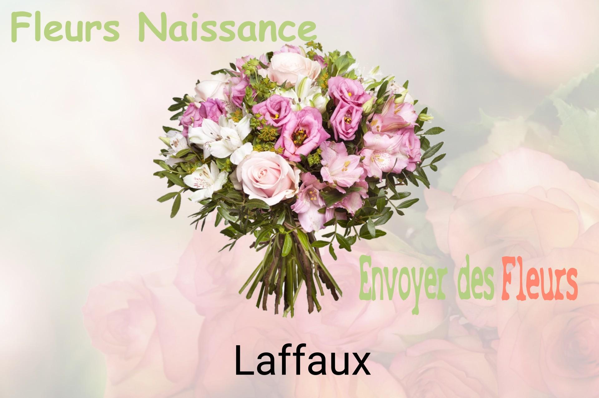 Bouquet de fleurs de naissance livré à Laffaux