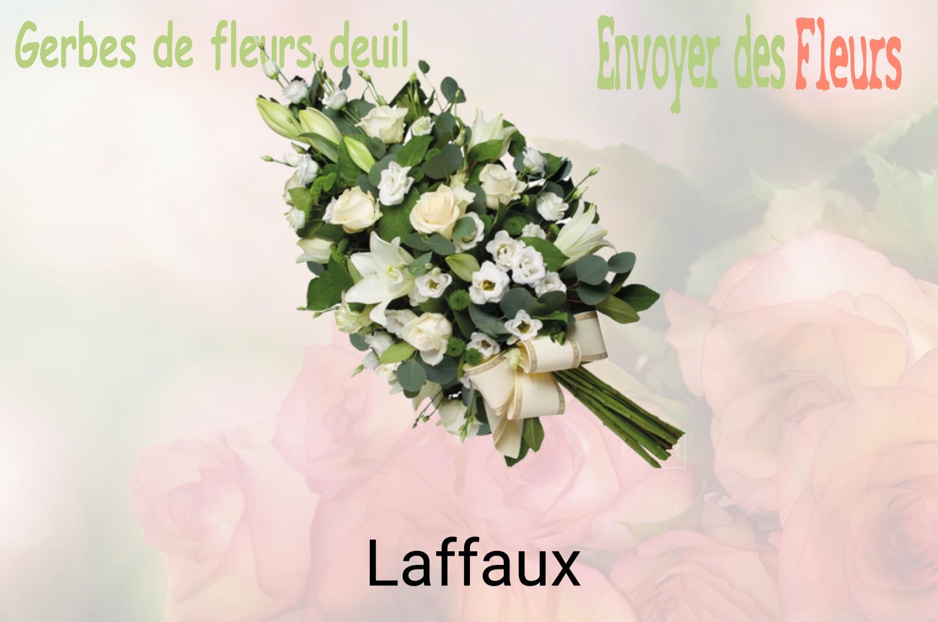 Gerbe de fleurs de deuil livrée à Laffaux